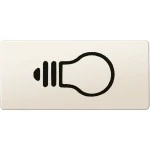 Merten Symbole, rechteckig, Licht, weiß 