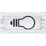 Merten Symbole, rechteckig, Licht, glasklar 