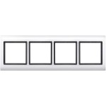 Merten AQUADESIGN-Rahmen, 4fach, polarweiß 