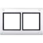 Merten AQUADESIGN-Rahmen mit Verschraubung, 2fach, polarweiß 