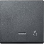 Merten Wippe mit Kontrollfenster und Aufdruck Licht, anthrazit, System M 