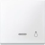 Merten Wippe mit Kontrollfenster und Aufdruck Licht, polarweiß, System M 