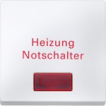 Merten Wippe für Heizungs-Notschalter, polarweiß, System M 