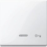 Merten Wippe mit Kontrollfenster und Aufdruck Schlüssel, polarweiß glänzend, System M 