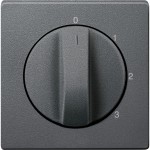 Merten Zentralplatte für Dreistufen-Drehschalter, anthrazit, System M 