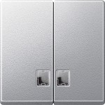 Merten Wippe für Serienschalter mit Symbolfenster, aluminium, System M 