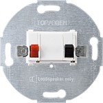 Merten Lautsprecher-Anschluss-Einsatz, 1fach, polarweiß 