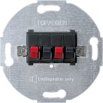 Merten Lautsprecher-Anschluss-Einsatz, 2fach, anthrazit 