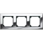 Merten M-PLAN-Metallrahmen, 3fach, Chrom 