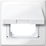 Merten Schutzabdeckung IP 44, polarweiß glänzend, M-SMART 