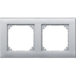 Merten M-PLAN-Rahmen, 2fach, aluminium 