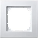 Merten M-PLAN II-Rahmen, 1fach, bündiger Einbau, polarweiß 