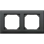 Merten M-PLAN II-Rahmen, 2fach, bündiger Einbau, anthrazit 