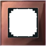 Merten M-PLAN-Echtglasrahmen, 1fach, Mahagonibraun 