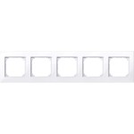 Merten M-PLAN-Rahmen, 5fach, aktivweiß glänzend 