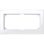 Merten M-PLAN-Rahmen, 2fach ohne Mittelsteg, aktivweiß glänzend 