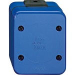 Merten Abzweigdose, blau, SCHLAGFEST 