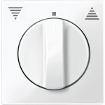 Merten Zentralplatte für Rollladen-Tast-Rastschalter-Einsatz , polarweiß glänzend, System M 