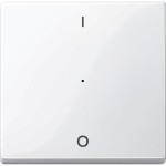Merten Wippe für Tastermodul 1fach mit Aufdruck 1/0, polarweiß glänzend, System M 