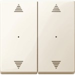 Merten 619744 Wippen für Tastermodul 2-fach mit Aufdrucken Auf/Ab cremeweiß glänzend System M 