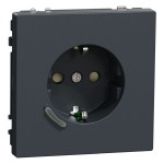 Merten Connected SCHUKO-Steckdose 16A, System Design, Thermoplast lackiert, Anthrazit 