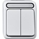 Merten Serienschalter, 1-polig, polarweiß, AQUASTAR 