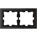 Merten D-Life Glas Rahmen, 2fach, Onyxschwarz 