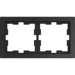 Merten D-Life Stein Rahmen, 2fach, Schiefer geschliffen 