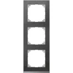 Merten M-Pure Decor-Rahmen, 3fach, Schiefer/aluminium, M-Pure Decor 