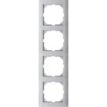 Merten M-Pure-Rahmen, 4fach, aluminium, M-Pure 