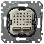 Merten MEG4366-0100 USB Ladestation-Einsatz Typ A+A 