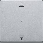 Merten Wippe für Taster-Modul 1fach (Pfeile Auf/Ab), aluminium, System M 