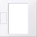 Merten Zentralplatte für Universal Temperaturregler-Einsatz mit Touch-Display aktivweiß glänzend, System M 