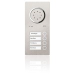 Ritto 1810420 Acero Edelstahl-Türstation Audio 4 Wohnungen Audio Edelstahl 