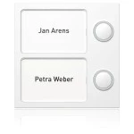 Ritto 1875270 Portier Tastenmodul 2 Wohnungen weiß 