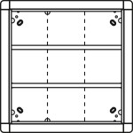 Ritto 1881970 Unterputzrahmen 9 Modulplätze weiß 