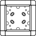 Ritto 1883170 Aufputzrahmen 1 Modulplatz weiß 
