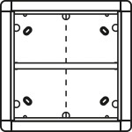 Ritto 1883520 Aufputzrahmen 4 Modulplätze quadratisch silber 