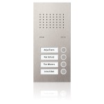 Ritto RGE1810425 Acero pur Edelstahl-Türstation Audio 4 Wohnungen Edelstahl 