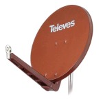 Televes S75QSD-Z QSD-Line Offset Reflektor 75x85cm Ziegelrot 