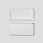 Sonderartikel: Siedle CA812-2,CA/CAU850-2,CV/CVU850-2-... Namensschild-Oberteil Glasklar 200029865-00 