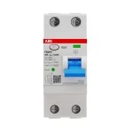 ABB 2CSF202568R1250 FI-Schalter Typ B 2P, 25A, 30mA, 3kA, 2TE, allstromsensitiv, kurzzeitverzögert 