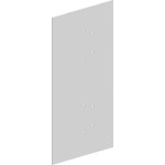 Striebel & John 2CPX010683R9999 Schottwand vertikal 3RE, Stahlblech, für 275 mm tiefe Schränke 