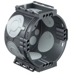 KAISER 1055-25 Luftdichte Unterputz Gerätedose mit 4x3 Schraubdomen, Kunststoff, IP20, halogenfrei, flammwidrig 