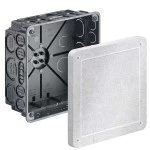Kaiser 1096-22 Unterputz Universal-Einbaugehäuse 159 x 159 x 90 mm mit Mineralfaserplatte 
