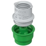 Kaiser 1204-24 Betonbau End- und Übergangstülle für M20 Rohre mit Putzhaut 2-teilig Ø 30 x 32 mm 