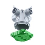 Kaiser 1245-63 Betonbau Decken-Verbindungsdose mit Putzhaut Auslassöffnung Ø 60 mm mit 4 Schlagkupplungen Tiefe 99 mm 