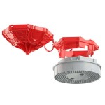 Kaiser 1249-13 Betonbau B1 Universal-Deckenauslass 45° 2-teilig Auslassöffnung Ø 45 mm Tiefe 72 mm mit Leuchtenhaken-Aufnahme 