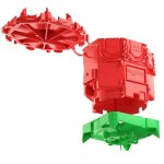 Kaiser 1265-12 Betonbau B¹ Decken-Verbindungsdose 2-teilig Auslassöffnung Ø 35 mm Tiefe 95 mm mit Leuchtenhaken-Aufnahme 