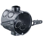 Kaiser 1556-62 Unterputz Geräte-Verbindungsdose für Nagelbefestigung mit Geräteschrauben 100 Stück 